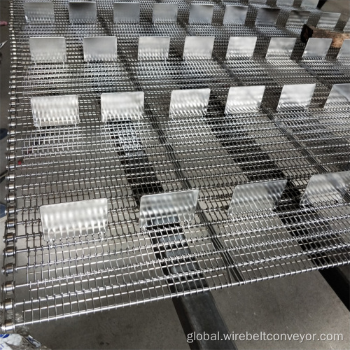 SUS304 WIRE MESH EYE LINK BELT Stainless Steel Eye Link Conveyor Transmission mesh Belts Supplier